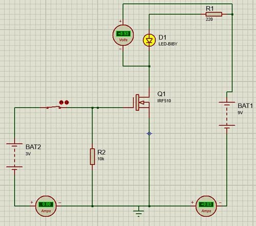 IRF510 MOSFET电路gydF4y2Ba