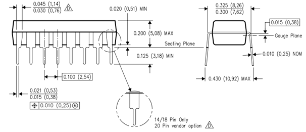 L293D IC尺寸