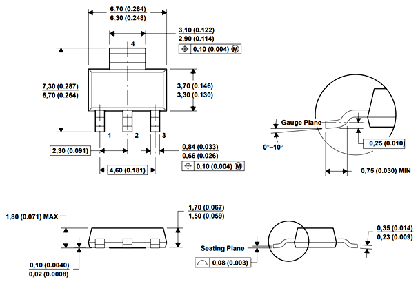 LM1117 IC尺寸