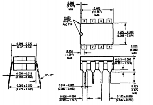 LT111A电压比较器尺寸