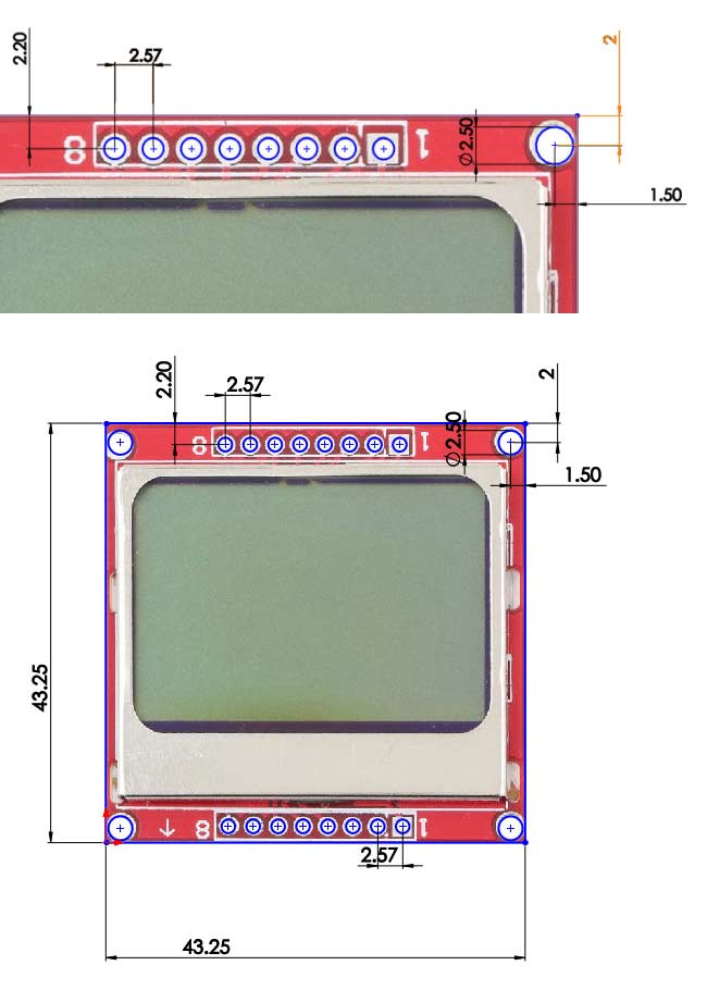 诺基亚5110液晶2D模型