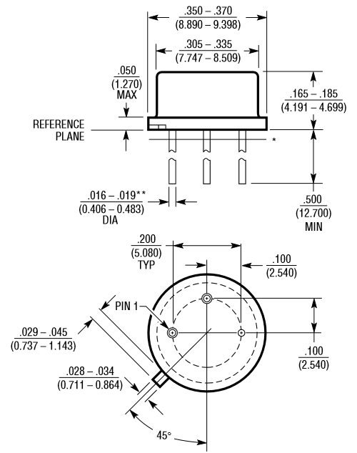 SL100 NPN晶体管2D模型