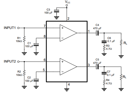 TDA2822应用电路