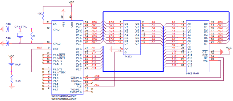 W78E052DDG接口图