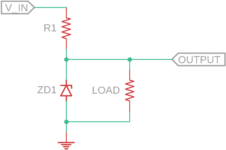 1N747A Zener二极管应用程序电路